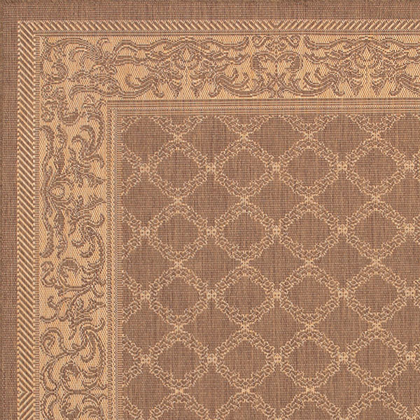 Garden Lattice Outdoor Rug in Natural - Image 2